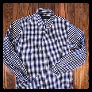 Ralph Lauren Men’s Small Navy Check Button Down